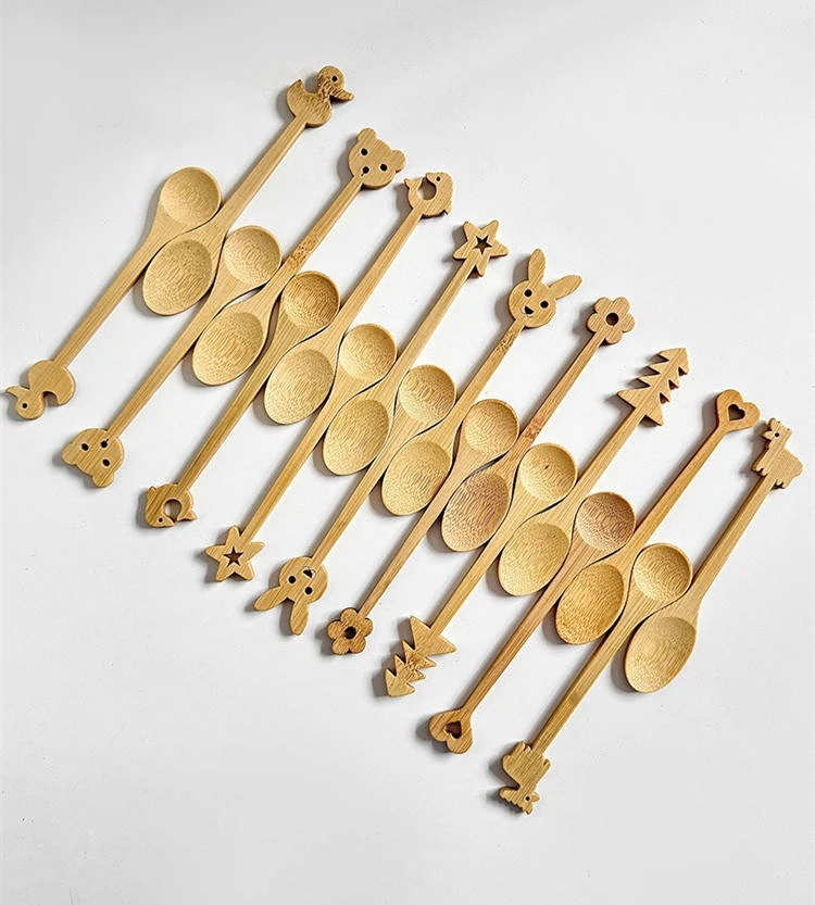 Lovely Bamboo Spoon for Coffee Desser